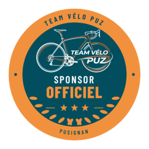 Badge Team Vélo Puz Sponsor Officiel, trois étoiles